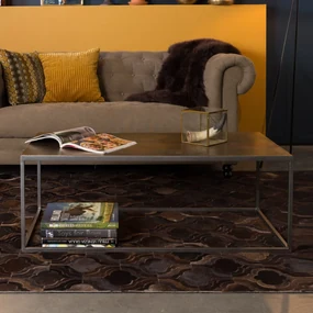 Dutchbone Lee Koperen Salontafel - 110 X 55cm.