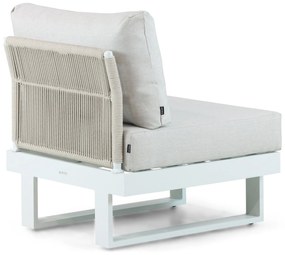 Hoek loungeset 6 personen Aluminium Wit  Lifestyle Garden Furniture Lorenzo