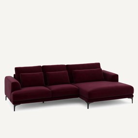 XL hoekbank rechts in fluweel, MARSILE