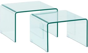 Goossens Basic Salontafel Imagine rechthoekig, glas transparant, modern design, 50 x 33 x 45 cm