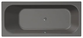 Xenz Aruba Ligbad - 170x75x48 - afvoer Midden - acryl - antraciet 6801-05
