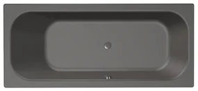 Xenz Aruba Ligbad - 170x75x48 - afvoer Midden - acryl - antraciet 6801-05