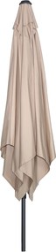 Garden Impressions Lotus stokparasol 250x250 - taupe