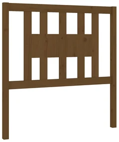 vidaXL Hoofdbord 96x4x100 cm massief grenenhout honingbruin