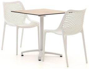 + 10% kassakorting | Diningset Forza | 2 personen kunststof | Tuinset stapelbaar | 3-delig | Kees Smit Tuinmeubelen