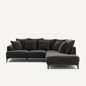 Hoekbank in chenille fluweel, ARMENTO