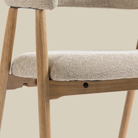 Eiken Eetkamerstoel Ronde Rugleuning