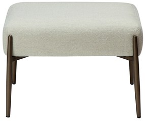 Dan-Form Glam Voetenbankje Wit Boucle