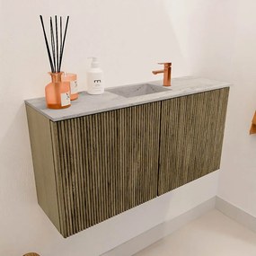 Mondiaz Joya DLux 80cm toiletmeubel dusk met wastafel faye midden 1 kraangat glace