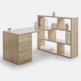 Omkeerbare bureau boekenkast Fénon
