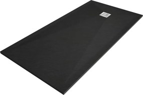 Mexen Stone+ rechthoekige composieten douchebak 200 x 90 cm, zwart - 44709020