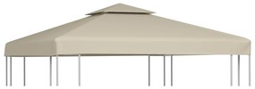 vidaXL Vervangend tentdoek prieel 310 g/m² 3x3 m beige