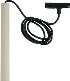 Moderne hanglamp beige met zwart voor railsysteem 1-fase - Iconic Frini