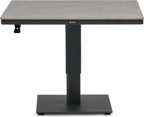 Tuintafel   90 x 90 cm  Grijs   Tivano in hoogte verstelbare
