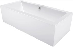 Mexen Cube rechthoekig bad 180 x 80 cm met ombouw, wit - 55051808000X