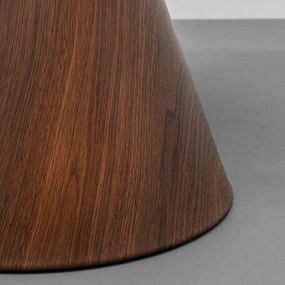 Kare Design Cono Ronde Bijzettafel Walnoot - 50 X 50cm.