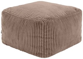 Icon Amara Jumbo Cord Square Footstool Bean Bag, Mocha Brown