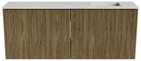Mondiaz Joya DLux 100cm toiletmeubel dusk met wastafel faye rechts 1 kraangat opalo