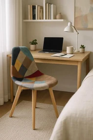 Kelen Patchwork Leatherette Stoel