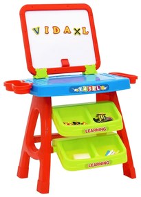 vidaXL Leerbord voor kinderen Easel and Learning 3-in-1