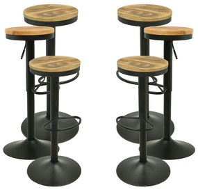 Pack 6 Vikin Stolen Houten Zitting