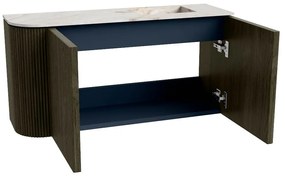 Mondiaz Joya DLux 80cm toiletmeubel ronding links shadow met wastafel faye rechts zonder kraangat frappe