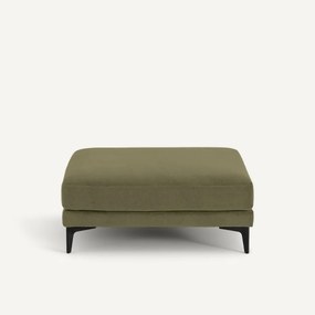 Voetensteun van stonewashed fluweel, MODERNISTE, ontwerp Emmanuel Gallina
