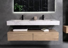B-Stone Livinc onderkast met 2 lades 150x45cm eiken