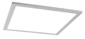 Modern LED-paneel staal 40 cm incl. LED - Liv Modern vierkant Binnenverlichting Lamp