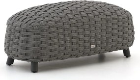 Voetenbank tuin | Manifesto Pergine | Rope (touw) | Grijs/Antraciet | 110x30cm | Kees Smit Tuinmeubelen
