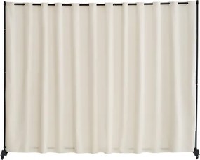 VEVOR Room Divider Scheidingsscherm Enkel Paneel, Draagbaar Privacy Scherm voor Kantoor Slaapkamer Eetkamer Studeerkamer Balkon, Oprolbare Room Divider (308,5 x 45 x 245,5 cm), Beige