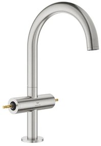 Grohe Atrio private collection L-size wastafelmengkraan z/grepen supersteel 21134DC0