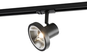 Modern railsysteem met 3 Spot / Opbouwspot / Plafondspots zwart 1-fase 100 cm - Iconic Jeany Modern GU10 Binnenverlichting Lamp