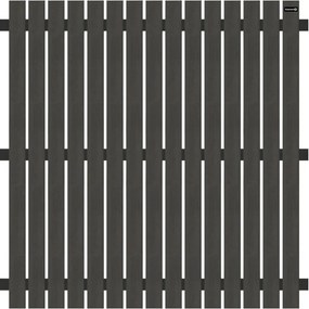 Schutting composiet Dark Line antraciet met antraciet aluminium frame (180 x 180 cm)