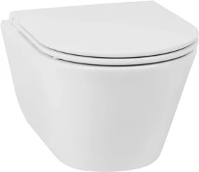 Saqu Wash randloos hangtoilet met bidet-functie en toiletbril wit