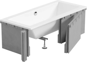 Mexen X-ST polystyreen behuizing voor rechthoekig bad 160-190 x 70-90 cm, wit - 55021-00