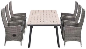 Garden Impressions Nice tuinset 7-delig - Penedo tuintafel 230x100 cm