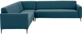 Goossens  Key West blauw, stof, 3-zits, modern design