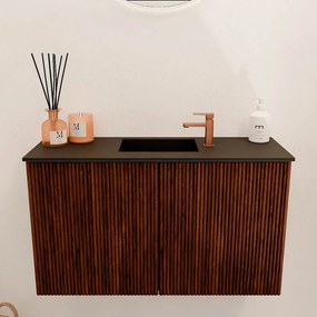 Mondiaz Joya 70cm toiletmeubel ruby met wastafel faye midden 1 kraangat urban