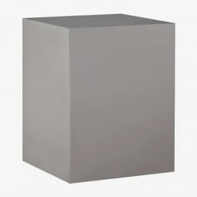 Vierkante Bijzettafel 35x35 Cm Van Roestvrij Staal Iuraima Geborsteld Roestvrij Staal - Sklum
