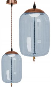 LED Plafondlamp Hangend Glas Blauw APP443-CP