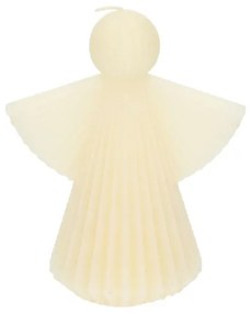 Kaars engel, offwhite, groot, 17 cm