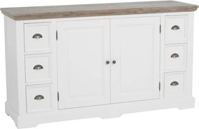 Tower Living Landelijk Dressoir Wit 160 Cm Fleur - 160x50x90cm.
