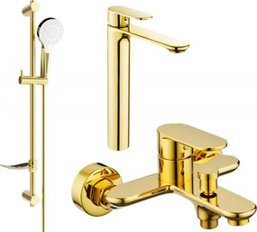 Mexen Milo DF05 badkuipset, goud - 71313DF05-50