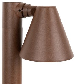 Modern buiten paaltje roestbruin 60 cm IP44 verstelbaar - Ciara GU10 IP44 Buitenverlichting