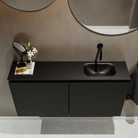 Mondiaz Ture 100cm toiletmeubel urban met wastafel urban rechts geen kraangat