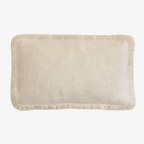 Rechthoekig Kussen 30x50 Cm Van Soncey-katoen Gardenia Wit - Sklum