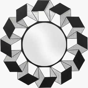 Ronde decoratieve wandspiegel Cubes