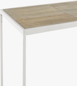 Consoletafel van keramiek en chroomstaal, CERAMI