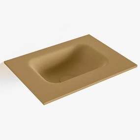 Mondiaz LEX Fontein - 40x30x0.9cm - wasbak midden - zonder kraangaten - voor toiletmeubel - Solid surface - Oro F51101Oro